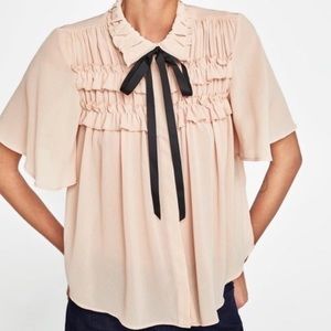 Zara Ruffle Blouse